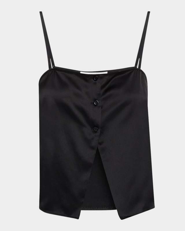 The Silk Button Cami Top